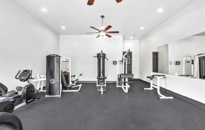 Fitness Center with Exercise Equipment