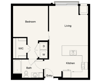 1 bed, 1 bath, 738 sqft, $1,762