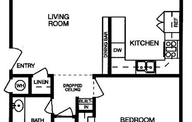 1 bed, 1 bath, 750 sqft, $1,400, Unit 204