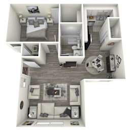 1 bed, 1 bath, 626 sqft, $1,047