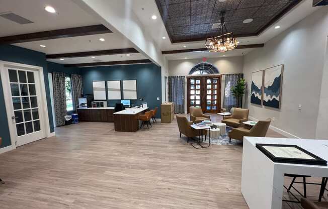 Renovated Clubhouse Lounge and Leasing Area