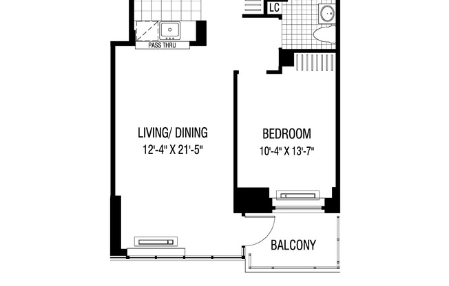 1 bed, 1 bath, $4,850, Unit 3706