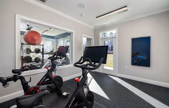 addison point interior resident gym