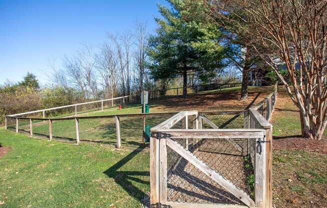 Gated Pet Park at Centennial Crossing Apartments in Nashville Tennessee