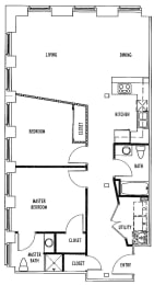 2 beds, 2 baths, 1,218 sqft, $1,535