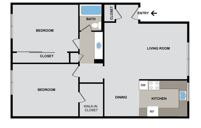 2 beds, 1 bath, 923 sqft, $2,690