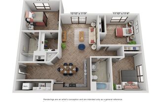 3 beds, 2 baths, 1,133 sqft, $2,220, Unit 3-320