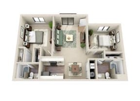 2 beds, 2 baths, 850 sqft, $1,948