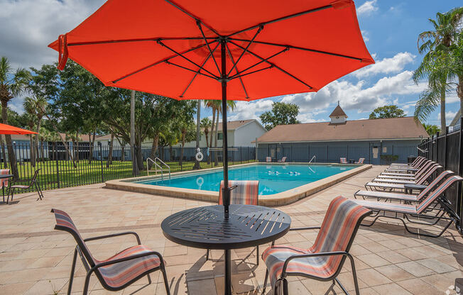 Pool at Captiva Club Apartments at 4401 Club Captiva Drive in Tampa, Florida 33615