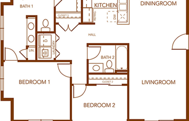 2 beds, 2 baths, 1,138 sqft, $2,726, Unit 1 201