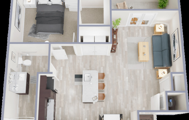 1 bed, 1 bath, 778 sqft, $862