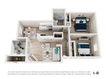 2 beds, 1 bath, 913 sqft, $1,934