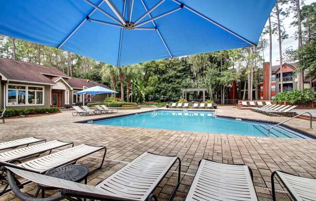 Poolside Sundeck at Timberwalk at Mandarin Apartment Homes, Florida