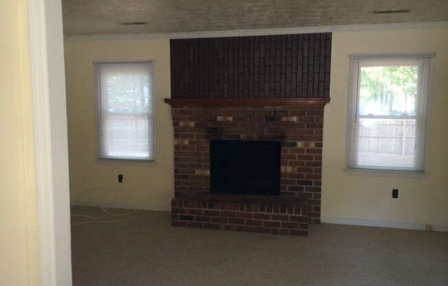 3 Bed, 1.5 Bath Bon Air Rancher with Brick Fireplace & All-Electric Heating/Cooling