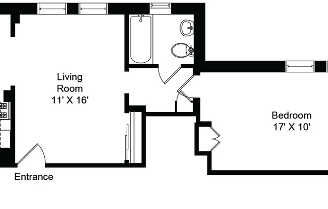 1 bed, 1 bath, 700 sqft, $1,945, Unit 429-102