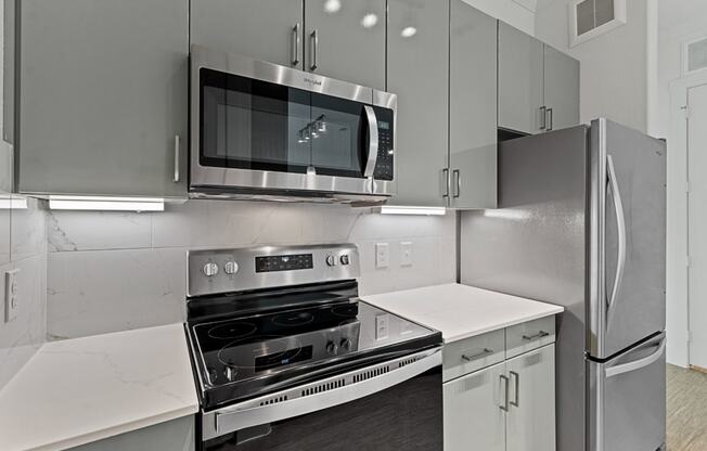 Kitchen appliances at Reveal at Onion Creek, Austin, TX, 78747