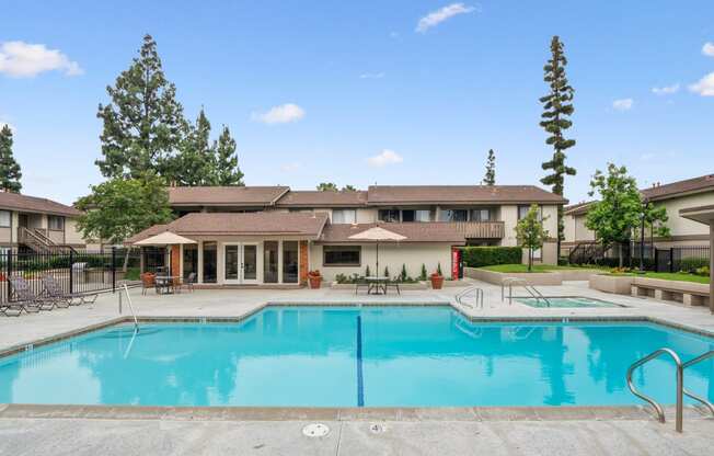 our apartments showcase an unique swimming pool