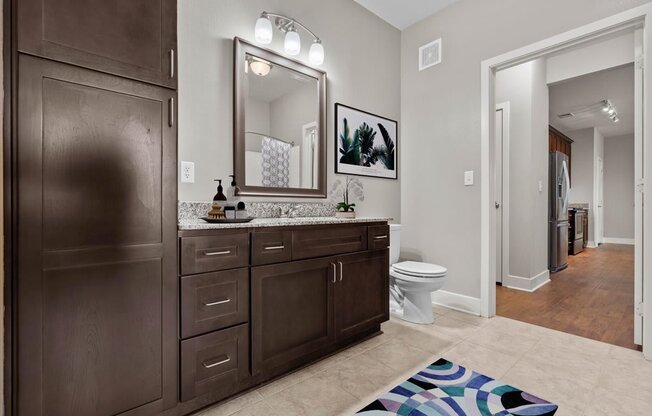 a bathroom with a sink and a toilet