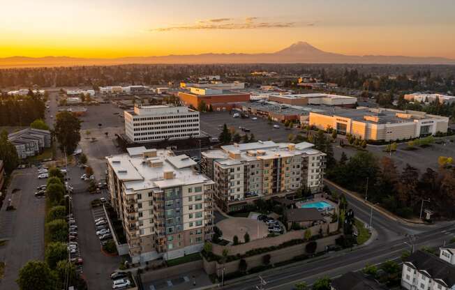 Aerial View Of Building at The Pacifica Apartments, Washington, 98409