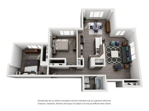 2 beds, 1 bath, 1,017 sqft, $1,935