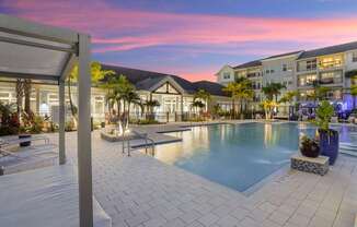 Pool At Sunset at Mason Stuart, Stuart