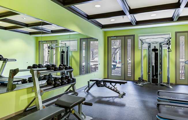 fitness center at Uptown Lake Apartments, Minneapolis, 55408