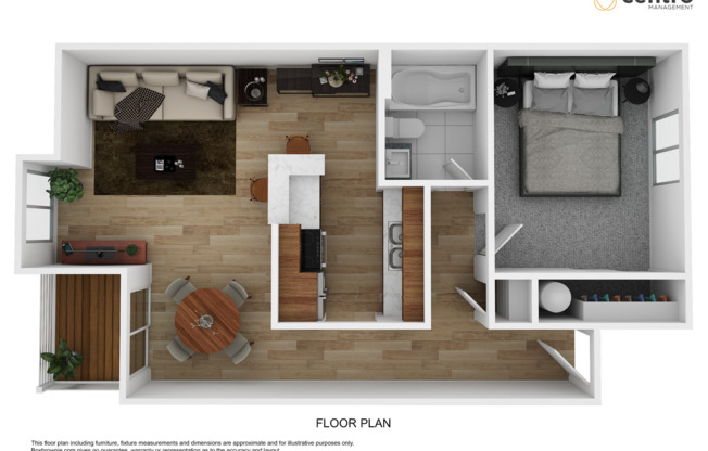 1 bed, 1 bath, 550 sqft, $1,395, Unit C04