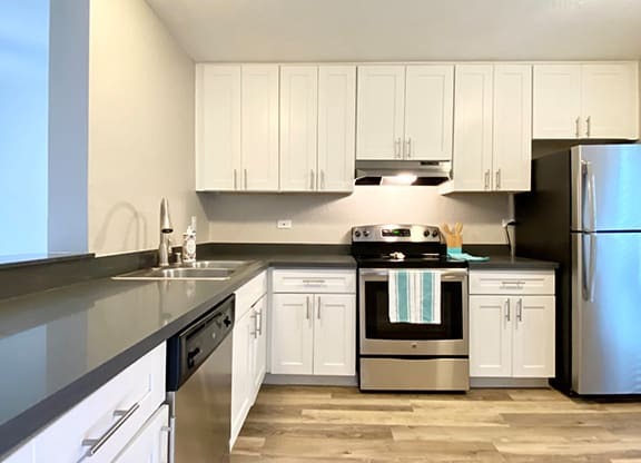 Modern Kitchen With Custom Cabinet at 1038 on Second, Lafayette, CA