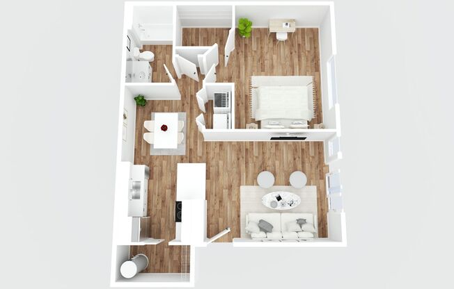 1 bed, 1 bath, 758 sqft, $1,765, Unit D-301