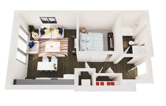 1 bed, 1 bath, 500 sqft, $1,249, Unit 407