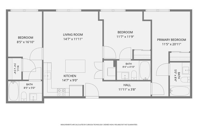 3 beds, 3 baths, 900 sqft, $2,400, Unit 300