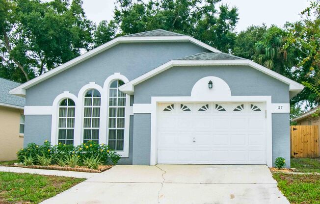 READY TO MOVE IN 3 bedroom 2 bathroom with 2 car garage on a private CUL-DE-SAC with FLORIDA ROOM!