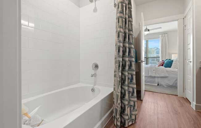 bathroom of an apartment at ironridge