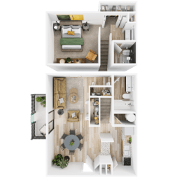 1 bed, 1 bath, 675 sqft, $1,000