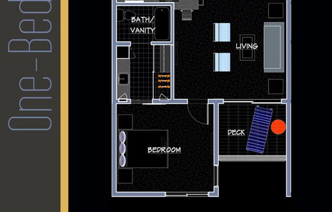 1 bed, 1 bath, 720 sqft, $1,505, Unit 308