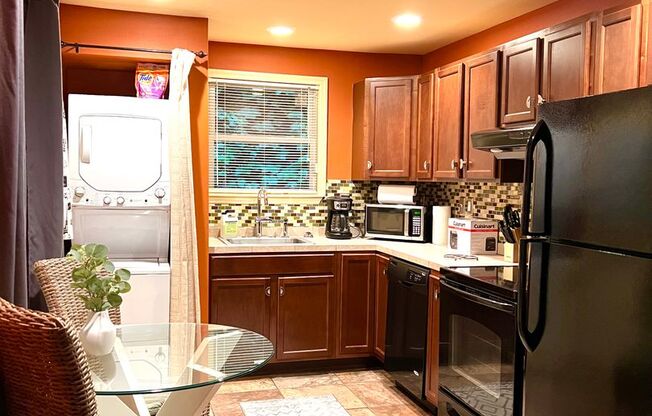 Completely Furnished Rental, 2 Bedrooms in a super convenient location. EV Charger already installed!