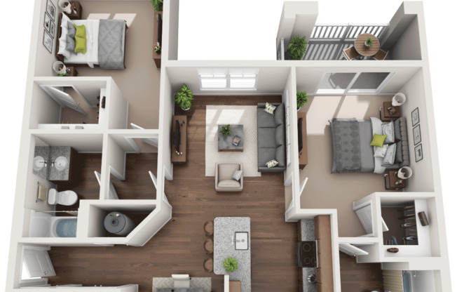 2 beds, 2 baths, 1,079 sqft, $1,639, Unit 1919