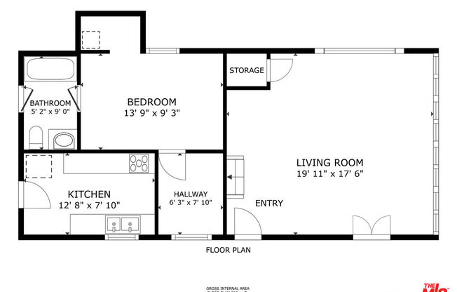 1 bed, 1 bath, 810 sqft, $3,950