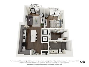 1 bed, 1 bath, 737 sqft, $2,395