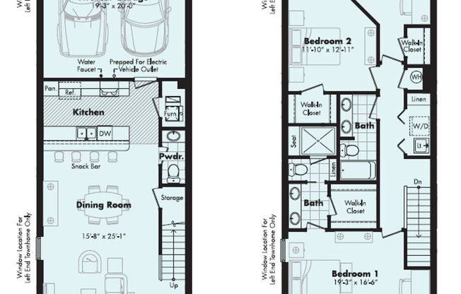 3 beds, 2.5 baths, 1,835 sqft, $2,695, Unit 603