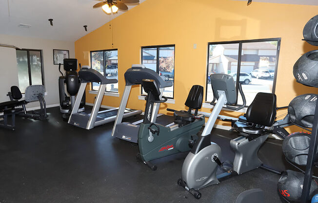 gym area with natural lighting