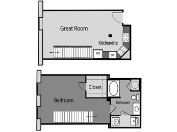 1 bed, 1 bath, 707 sqft, $1,748