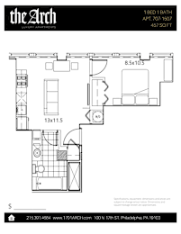1 bed, 1 bath, 457 sqft, $1,695