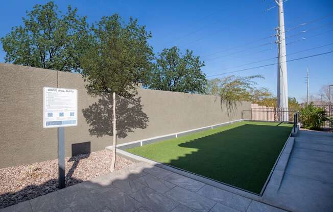 Bocce Ball Court at The Passage Apartments by Picerne, Henderson