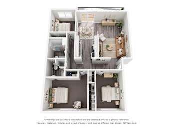 3 beds, 2 baths, 1,100 sqft, $1,845