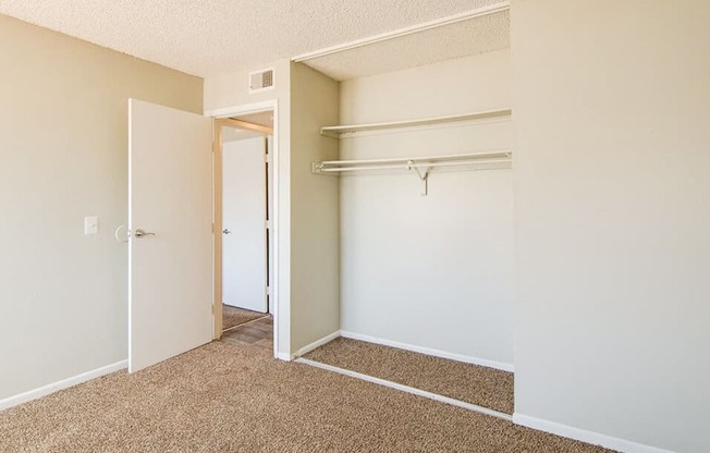 bedroom with closet in Aurora, CO