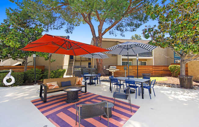 Shaded Seating Area at Veranda La Mesa in La Mesa, CA 91942