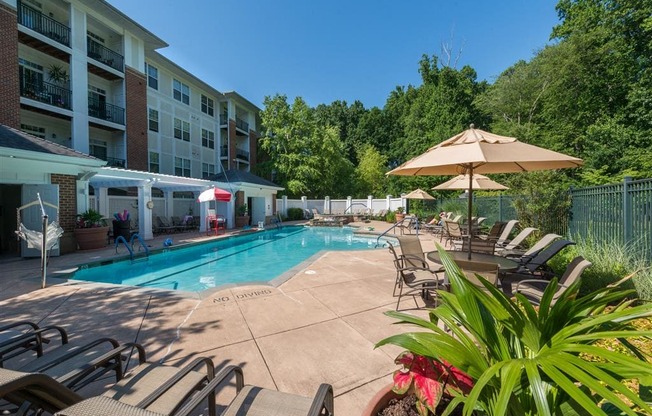 Heated Pool and Whirlpool Spa at Evergreens at Columbia Town Center, Columbia, MD