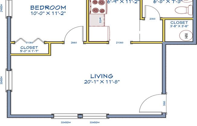 1 bed, 1 bath, 650 sqft, $1,195, Unit Lords #9