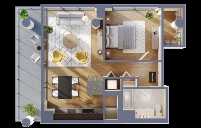 1 bed, 1 bath, 769 sqft, $2,871